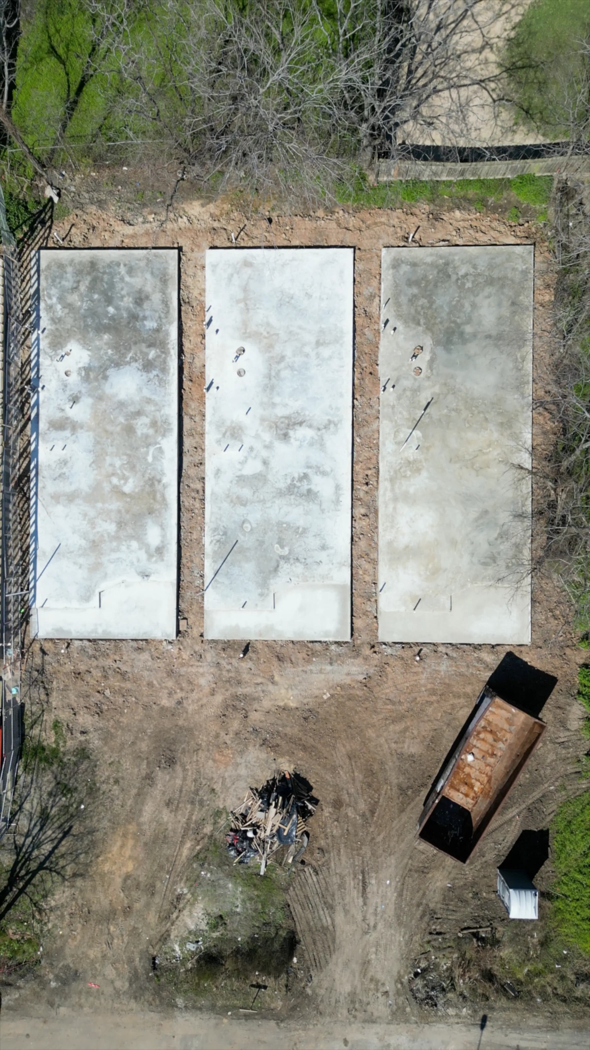 Construction progress — foundation