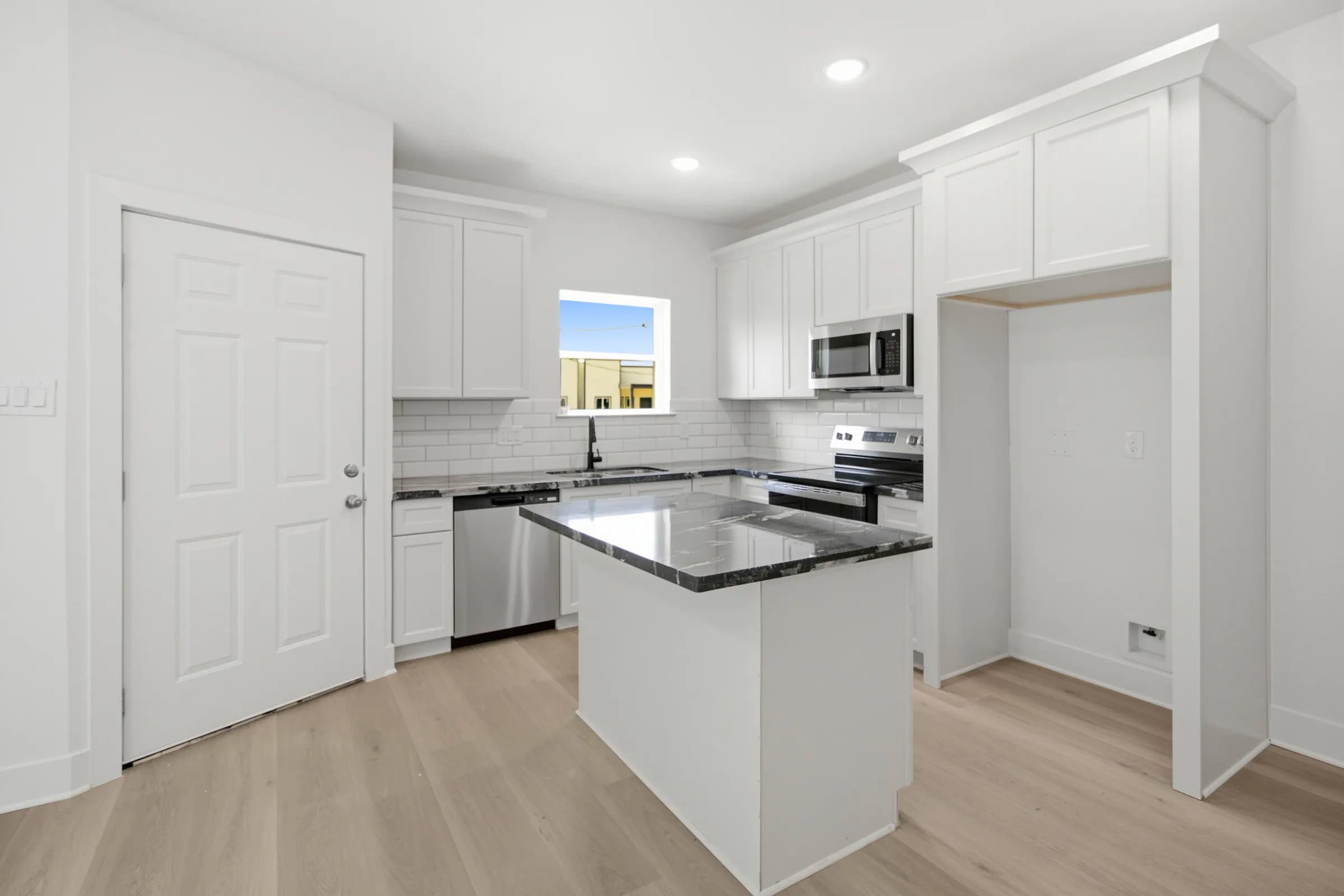 Kitchen island and pantry