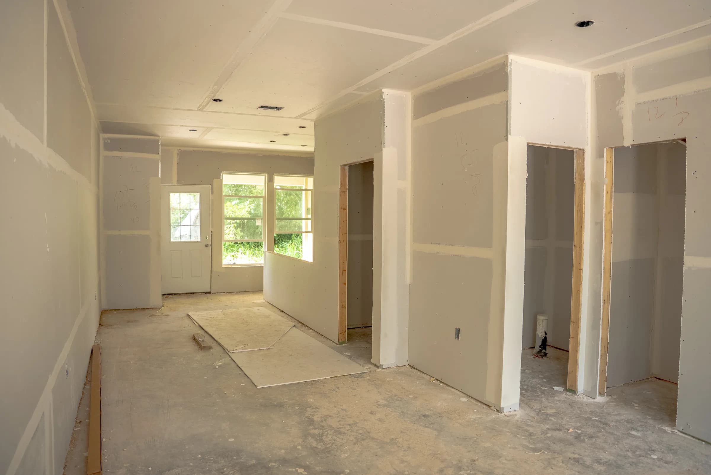 Kitchen area taking shape